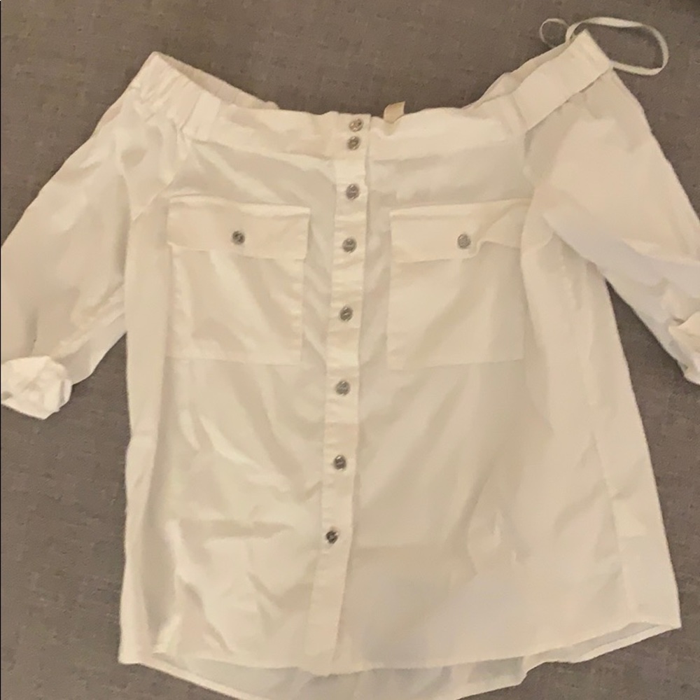 Michael Kors off the shoulder blouse